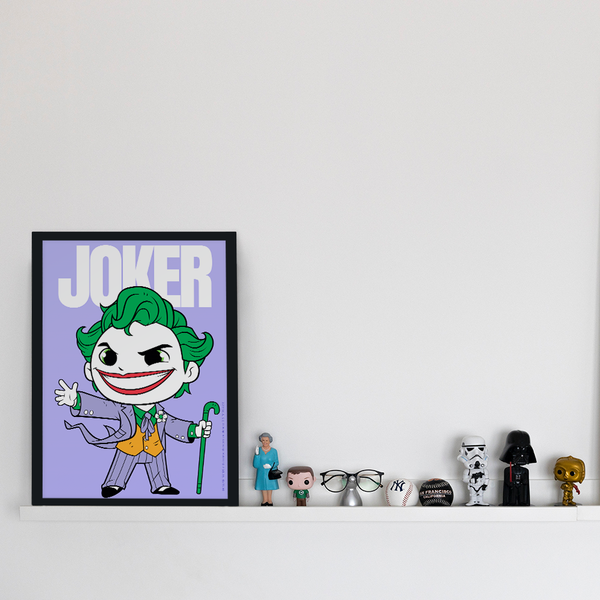 Plakat Joker 001 DC Fioletowy