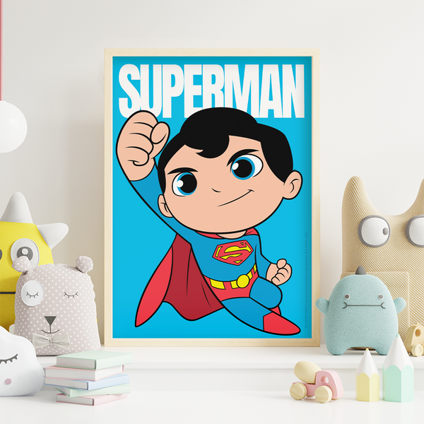 Plakat Superman 069 DC Niebieski