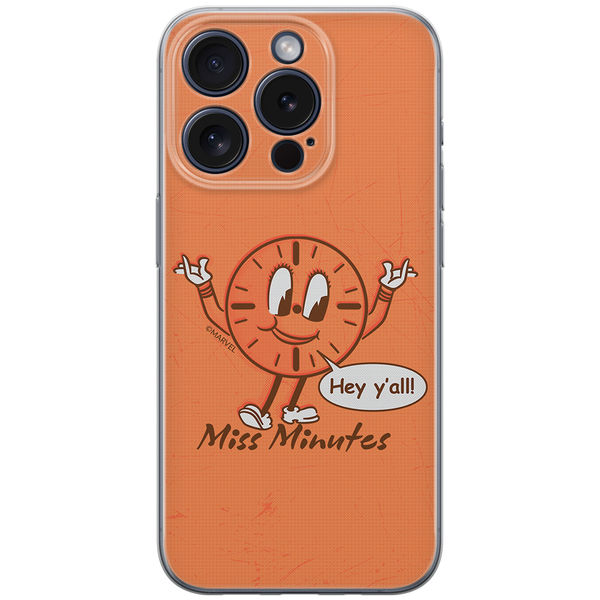 Etui Miss Minutes 001 Marvel Nadruk pełny Pomarańczowy