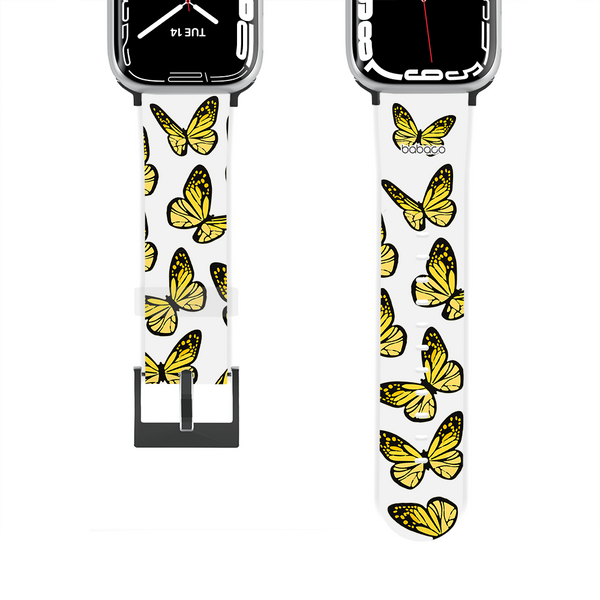 Pasek do zegarka 42mm Motyle 002 Babaco Żółty