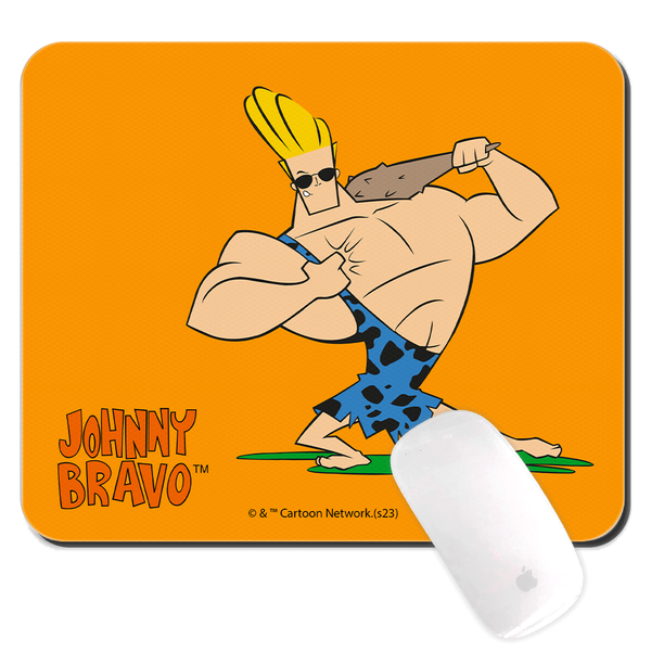 Podkładka pod mysz 23x19 Johnny Bravo 004 Cartoon Network Pomarańczowy