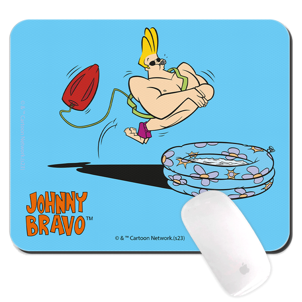 Podkładka pod mysz 23x19 Johnny Bravo 007 Cartoon Network Niebieski