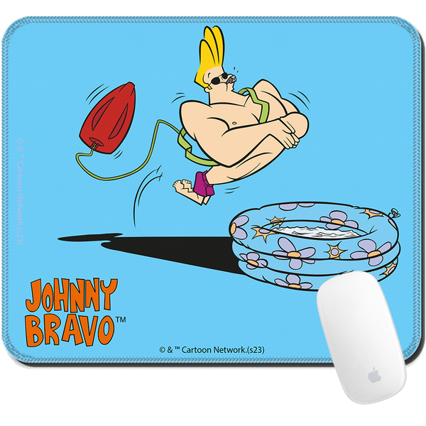 Podkładka pod mysz 32x27 Johnny Bravo 007 Cartoon Network Niebieski