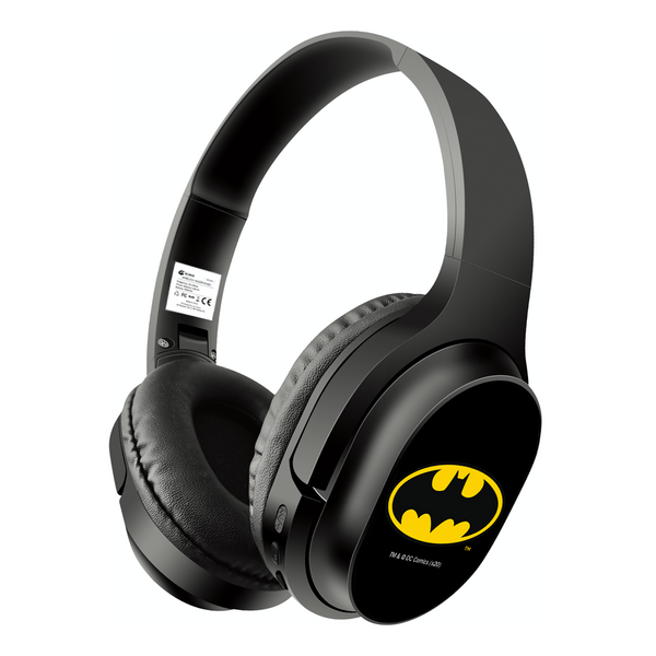 Bezprzewodowe słuchawki stereo z mikrofonem Batman 002 DC Czarny