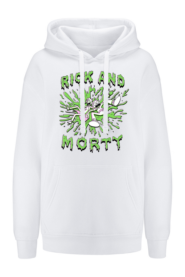 Bluza damska z kapturem Rick i Morty 024 Rick and Morty Biały