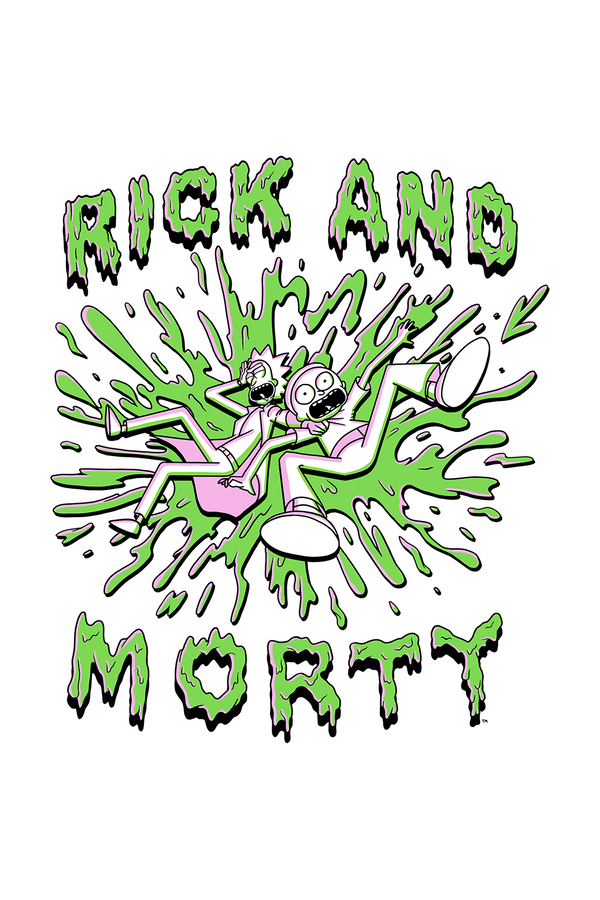 Bluza męska z kapturem Rick i Morty 024 Rick and Morty Biały