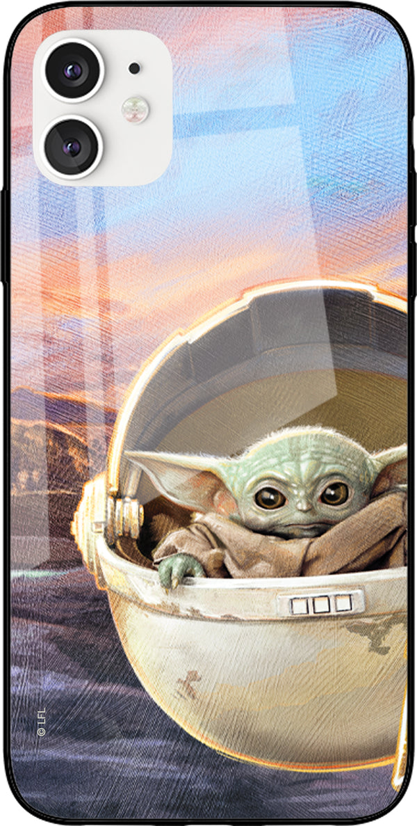 Etui Baby Yoda 005 Star Wars Premium Glass Wielobarwny