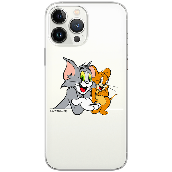 Etui Tom i Jerry 005 Tom & Jerry Nadruk częściowy Przeźroczysty