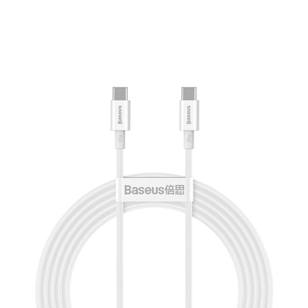 Kabel USB-C do USB-C 2m Fast Charging PD100W Baseus Biały