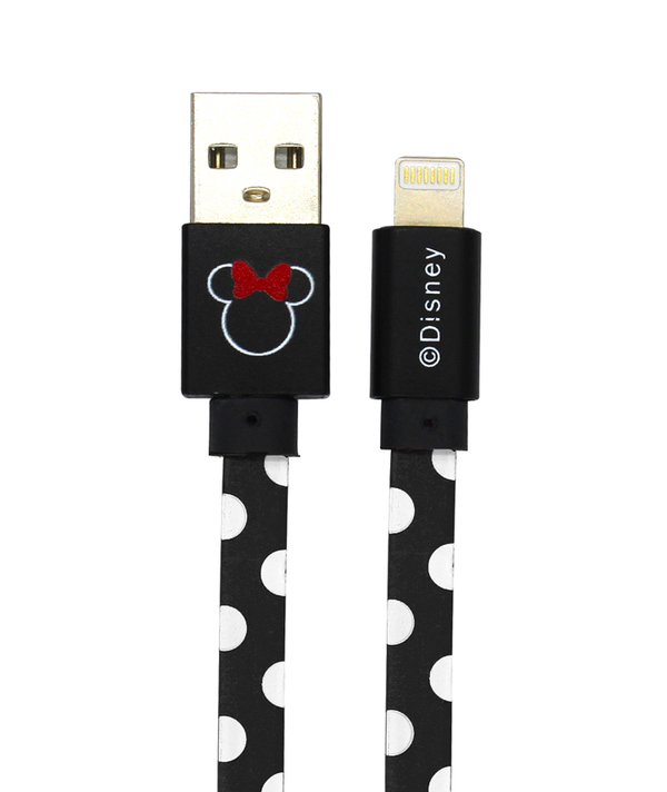 Kabel USB Minnie KROPKI iPhone Disney Czarny