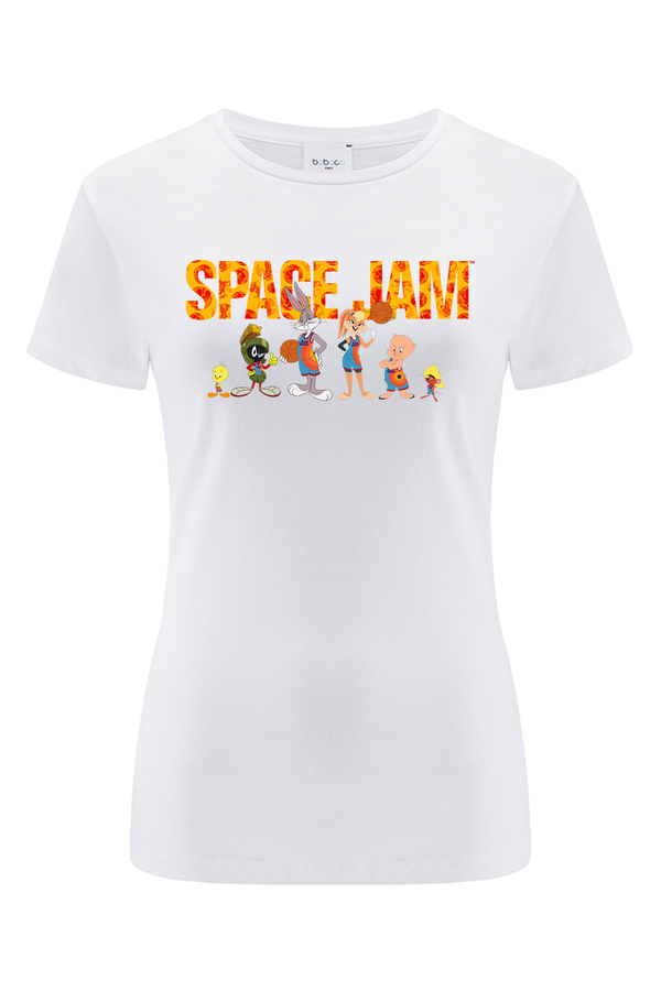 Koszulka damska Kosmiczny Mecz 006 Looney Tunes Biały