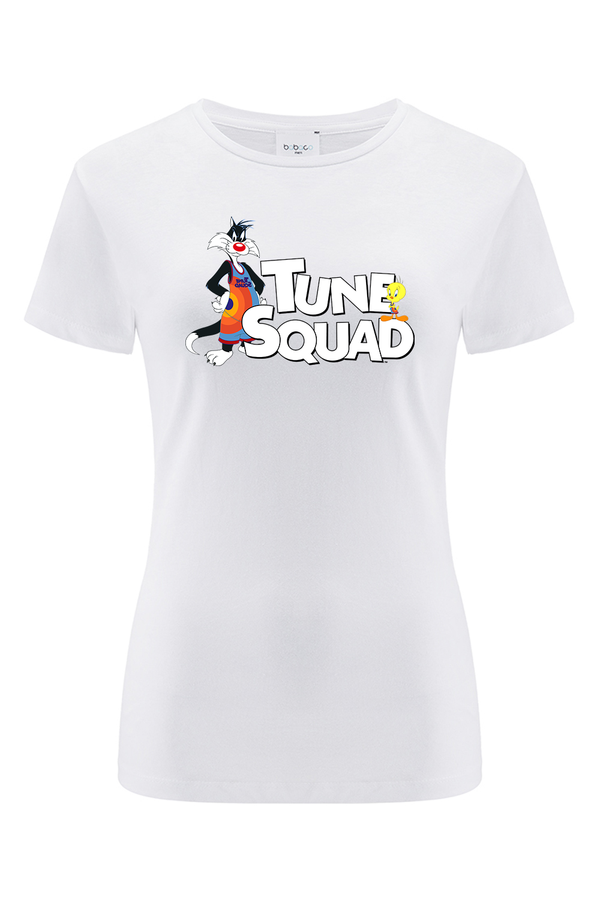 Koszulka damska Kosmiczny Mecz 030 Looney Tunes Biały