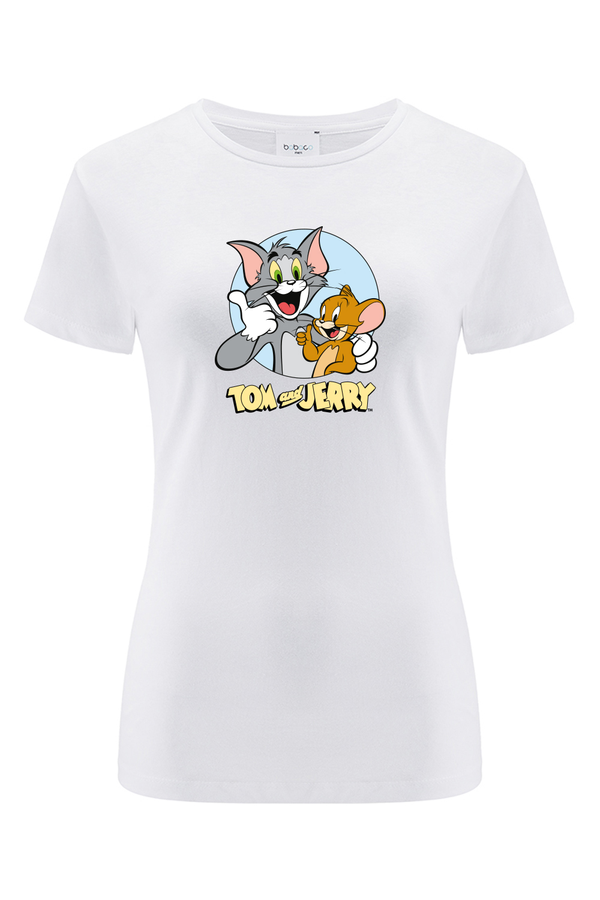Koszulka damska Tom i Jerry 013 Tom & Jerry Biały
