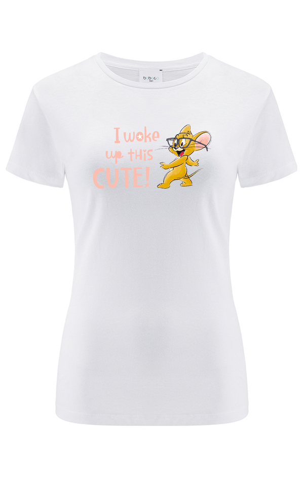 Koszulka damska Tom i Jerry 015 Tom & Jerry Biały