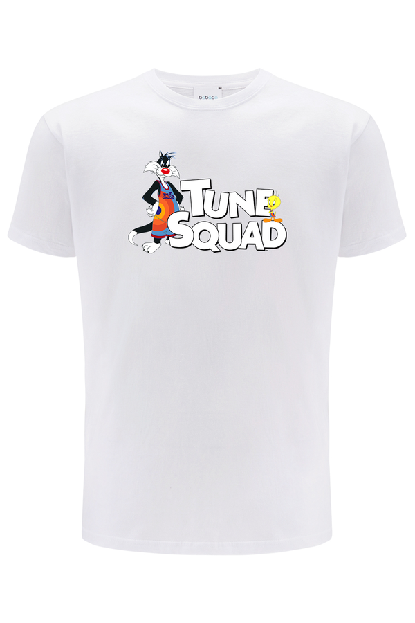 Koszulka męska Kosmiczny Mecz 030 Looney Tunes Biały
