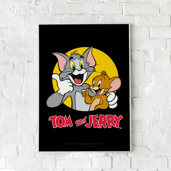 Plakat Tom i Jerry 013 Tom and Jerry Czarny