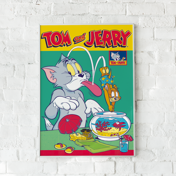 Plakat Tom i Jerry 053 Tom and Jerry Wielobarwny