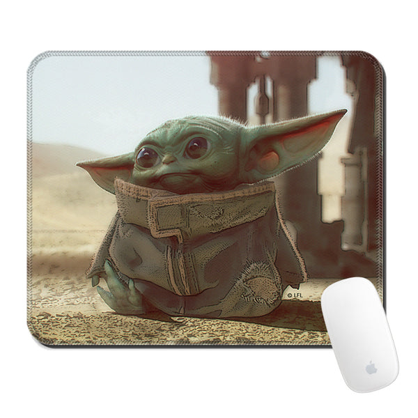 Podkładka pod mysz 32x27 Baby Yoda 003 Star Wars Wielobarwny