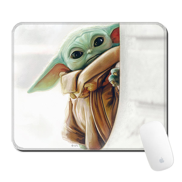Podkładka pod mysz 32x27 Baby Yoda 016 Star Wars Biały