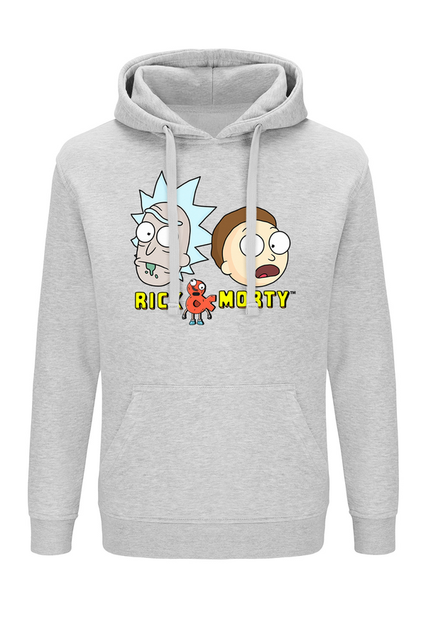 Bluza męska z kapturem Rick i Morty 032 Rick and Morty Szary