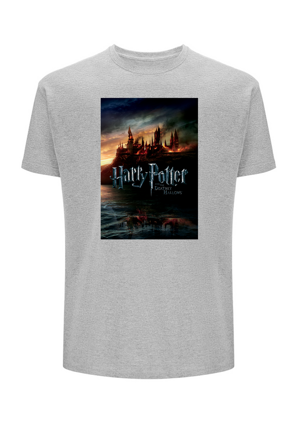 Koszulka męska Hogwart 006 Harry Potter Szary