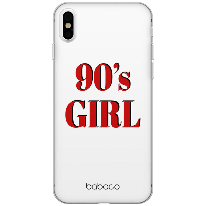 Etui 90's Girl 001 Babaco Nadruk pełny Biały - Babaco Store