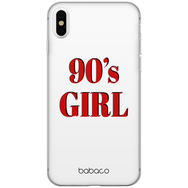 Etui 90's Girl 001 Babaco Nadruk pełny Biały - Babaco Store