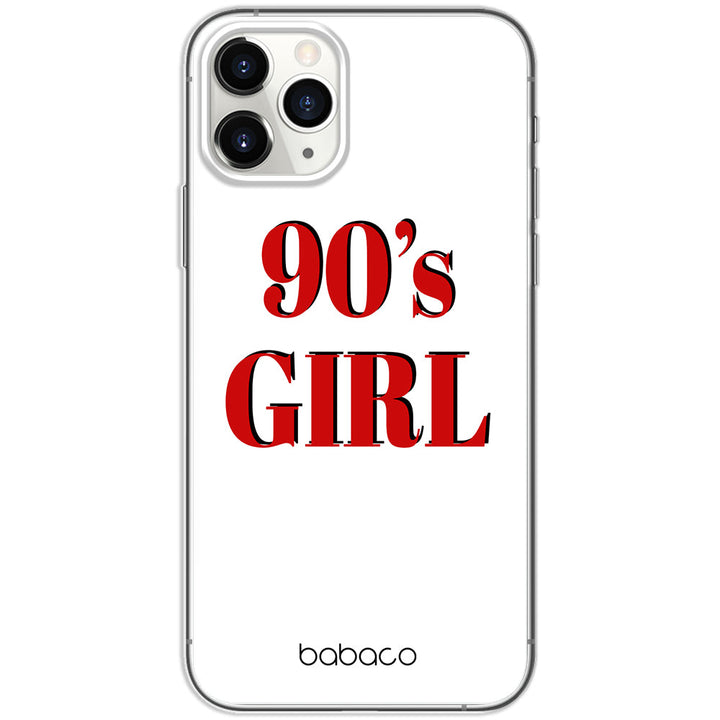 Etui 90's Girl 001 Babaco Nadruk pełny Biały - Babaco Store