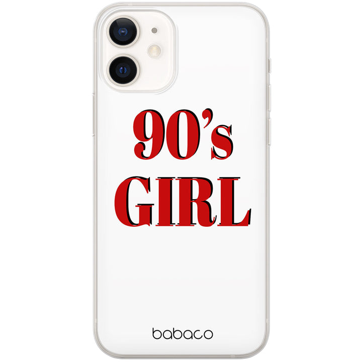 Etui 90's Girl 001 Babaco Nadruk pełny Biały - Babaco Store