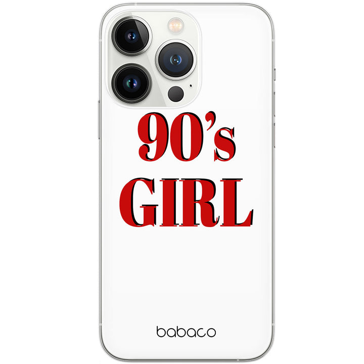 Etui 90's Girl 001 Babaco Nadruk pełny Biały - Babaco Store