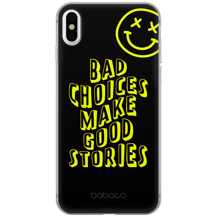 Etui Bad choices 002 Babaco Nadruk pełny Czarny - Babaco Store