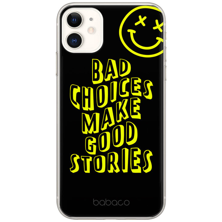 Etui Bad choices 002 Babaco Nadruk pełny Czarny - Babaco Store