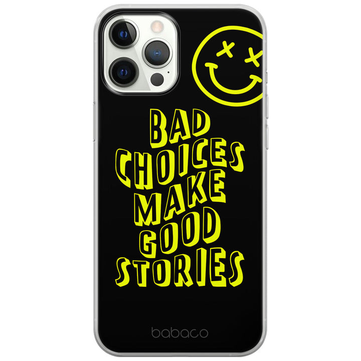 Etui Bad choices 002 Babaco Nadruk pełny Czarny - Babaco Store