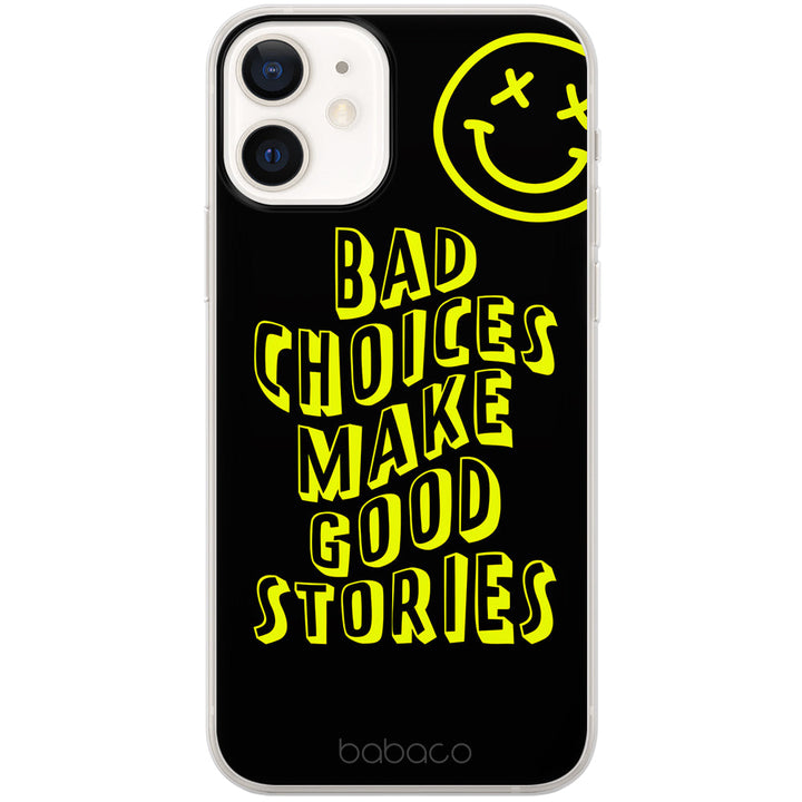 Etui Bad choices 002 Babaco Nadruk pełny Czarny - Babaco Store