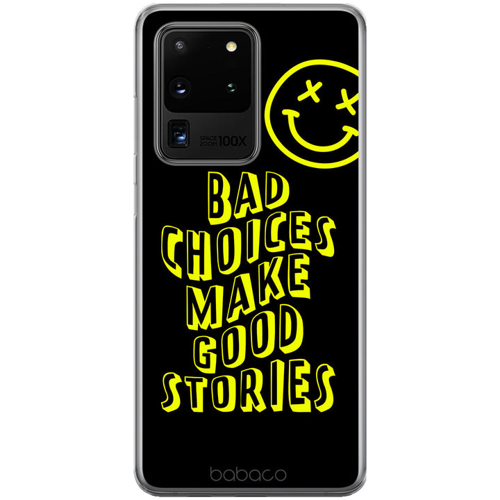 Etui Bad choices 002 Babaco Nadruk pełny Czarny - Babaco Store