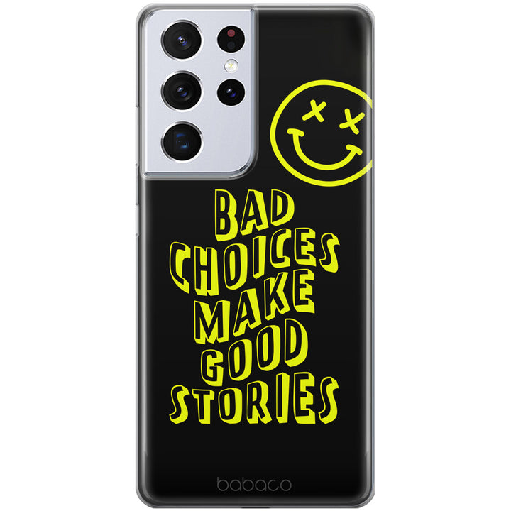 Etui Bad choices 002 Babaco Nadruk pełny Czarny - Babaco Store