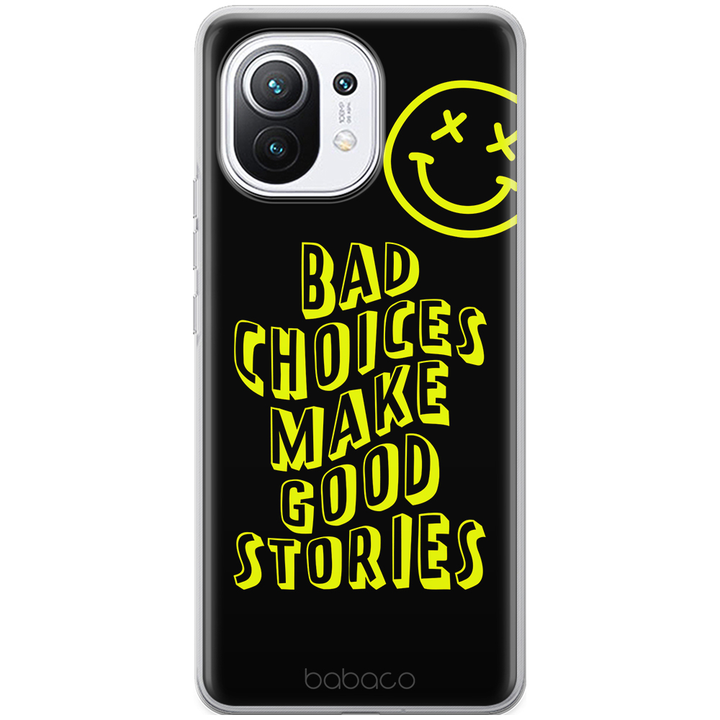 Etui Bad choices 002 Babaco Nadruk pełny Czarny - Babaco Store