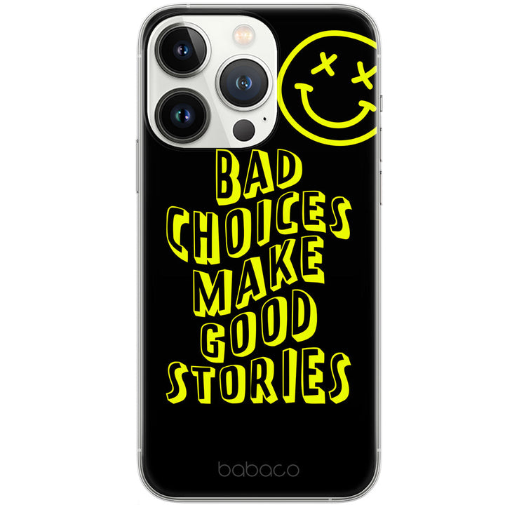 Etui Bad choices 002 Babaco Nadruk pełny Czarny - Babaco Store