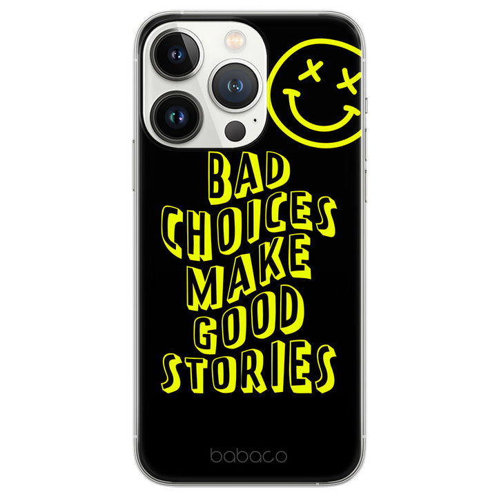 Etui Bad choices 002 Babaco Nadruk pełny Czarny - Babaco Store