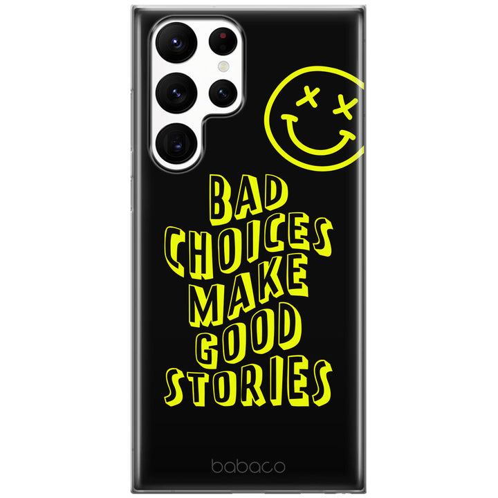 Etui Bad choices 002 Babaco Nadruk pełny Czarny - Babaco Store