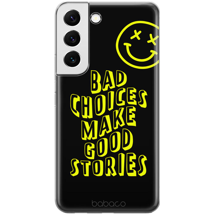 Etui Bad choices 002 Babaco Nadruk pełny Czarny - Babaco Store