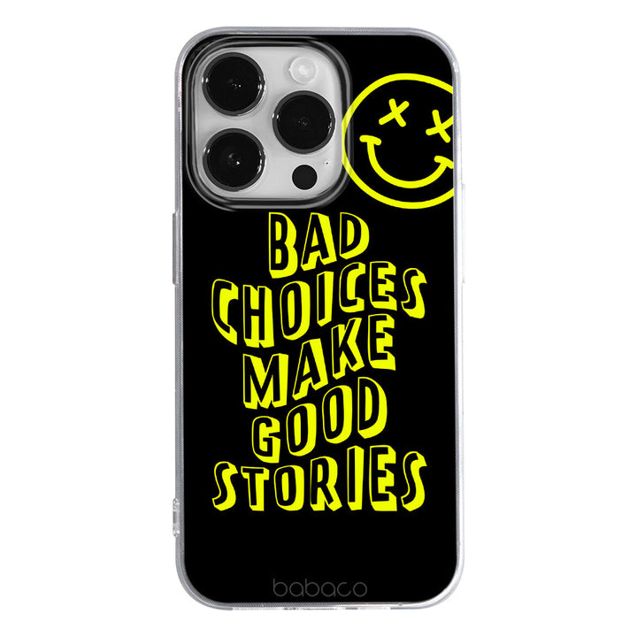 Etui Bad choices 002 Babaco Nadruk pełny Czarny - Babaco Store