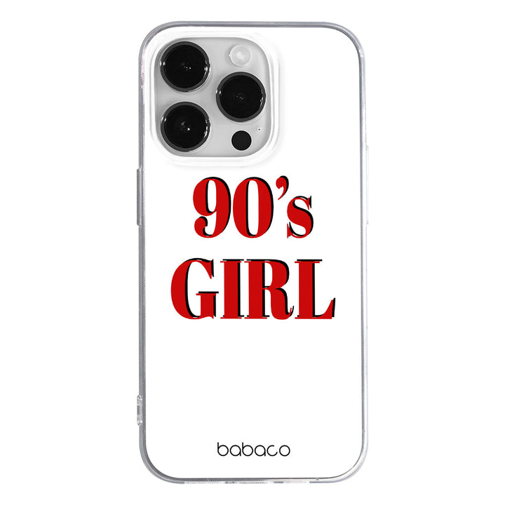 Etui 90's Girl 001 Babaco Nadruk pełny Biały - Babaco Store