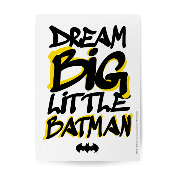 Plakat Batman Dream Big 001 DC Biały