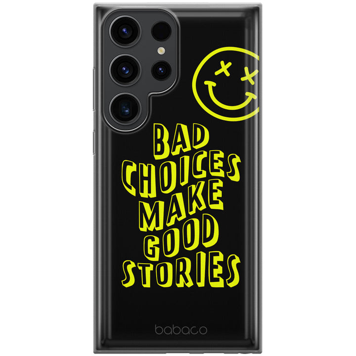 Etui Bad choices 002 Babaco Nadruk pełny Czarny - Babaco Store