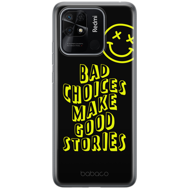 Etui Bad choices 002 Babaco Nadruk pełny Czarny - Babaco Store