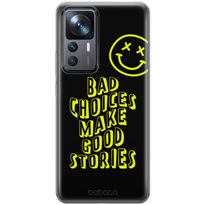 Etui Bad choices 002 Babaco Nadruk pełny Czarny - Babaco Store