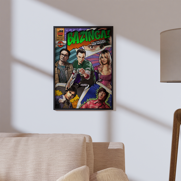 Plakat Teoria Wielkiego Podrywu 001 Big Bang Theory Wielobarwny