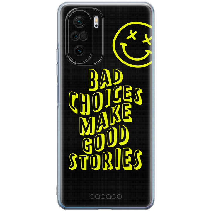 Etui Bad choices 002 Babaco Nadruk pełny Czarny - Babaco Store