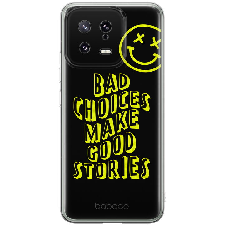 Etui Bad choices 002 Babaco Nadruk pełny Czarny - Babaco Store